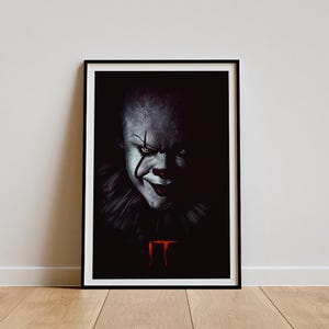 It Movie Poster, Classic Movie Wall Art, Vintage Art Print, Home Decor, Canvas Poster, Gift