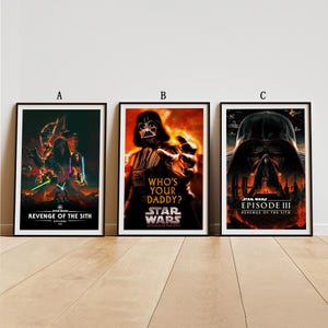 Star Wars Episode III - Revenge of the Sith Poster, Revenge of the Sith 20th Anniversary Poster, Wall Art, Vintage Art Print, Home Decor