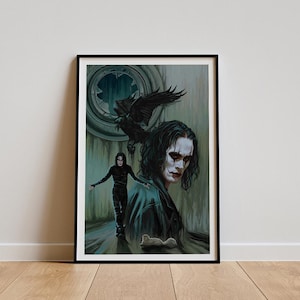 The Crow Film Poster, Klassische Film Wand Kunst, Zeitung Stil, Vintage Kunstdruck, Dekoration, Leinwand Poster, Geschenk