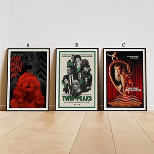 Twin Peaks Fire Walk with Me (1992) Movie Poster, Classic Movie Wall Art, Vintage Art Print, Home Decor, Canvas Poster, Gift
