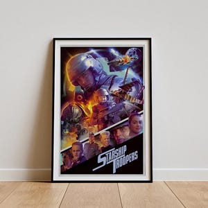 Starship Troopers (1997) Movie Poster, Classic Movie Wall Art, Vintage Art Print, Home Decor, Canvas Poster, Gift