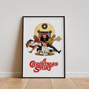 A Christmas Story (1983) Filmklassiker, Wandkunst, Vintage Kunstdruck, Dekoration, Leinwand Poster, Geschenk