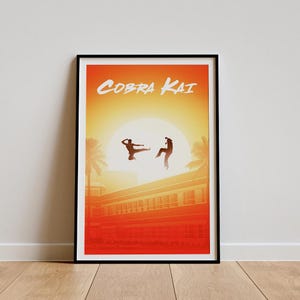 Cobra Kai Movie Poster, Classic Movie Wall Art, Vintage Art Print, Home Decor, Canvas Poster, Gift