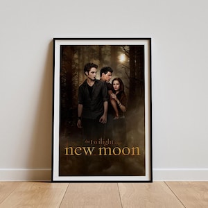 Twilight Saga New Moon-filmaffisch, klassisk filmväggkonst, vintagekonsttryck, heminredning, canvastafsch, julklapp