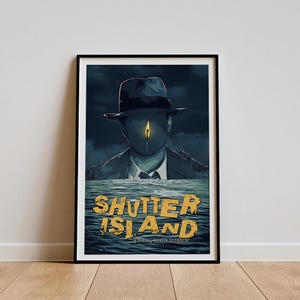 Locandina del film Shutter Island, stampa artistica da parete di film classici, stampa d&#39;arte vintage, arredamento per la casa, poster su tela, regalo