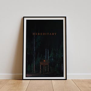 Hereditary Movie Poster, Classic Movie Wall Art, Vintage Art Print, Home Decor, Canvas Poster, Gift