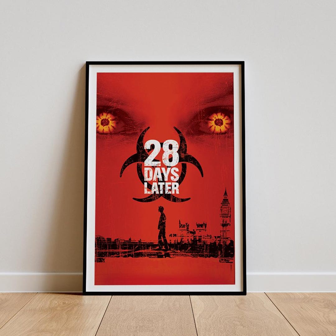 28 Days Later Movie Poster, Classic Movie Wall Art, Vintage Art Print ...