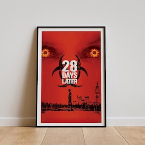 28 Days Later Movie Poster, Classic Movie Wall Art, Vintage Art Print, Home Decor, Canvas Poster, Gift