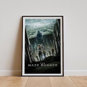 The Maze Runner Movie Poster, Classic Movie Wall Art, Vintage Art Print, Home Decor, Canvas Poster, Gift