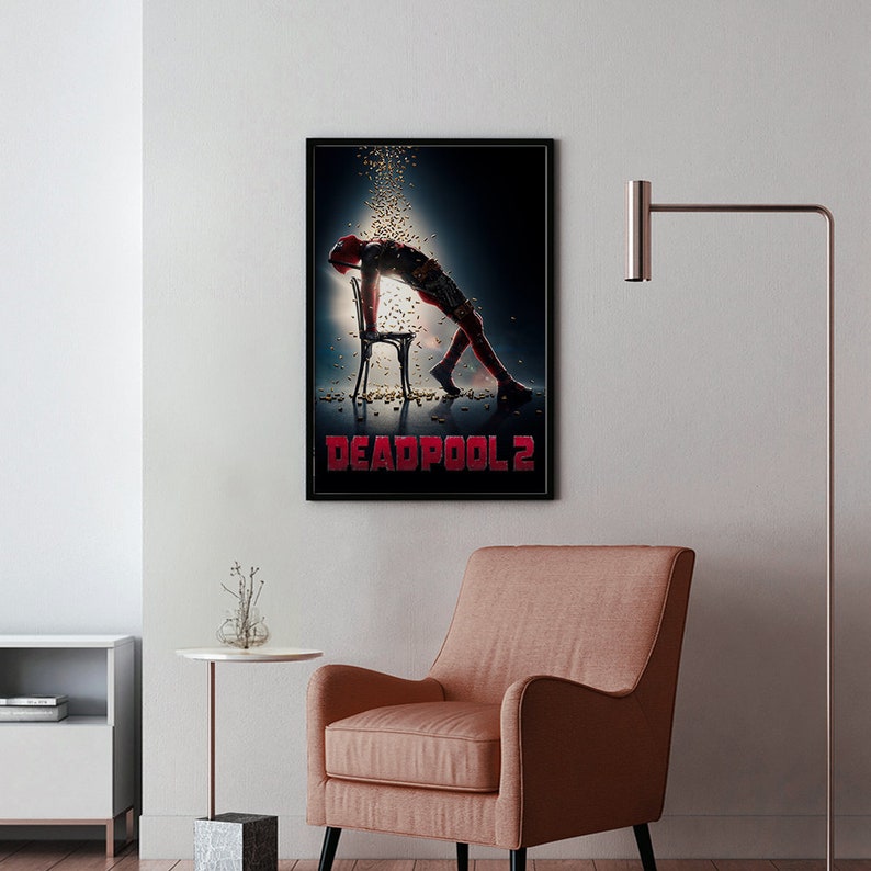 Deadpool 2 (2018) Movie Poster, Classic Movie Wall Art, Vintage Art ...