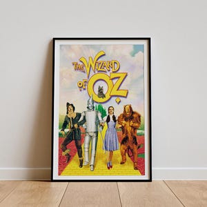Pôster do filme O Mágico de Oz (1939), arte de parede clássica de filme, impressão de arte vintage, decoração de casa, pôster em tela, presente