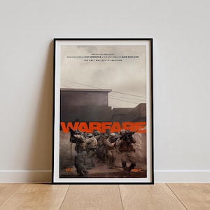 Warfare Movie Poster, Classic Movie Wall Art, Vintage Art Print, Home Decor, Canvas Poster, Gift