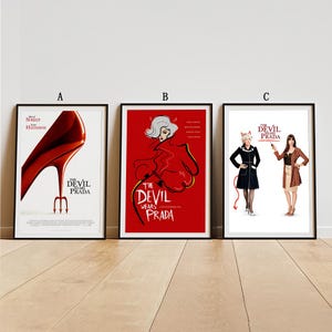 The Devil Wears Prada Movie Poster, Classic Movie Wall Art, Vintage Art Print, Home Decor, Canvas Poster, Christmas Gift