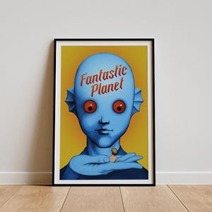 Fantastic Planet (1973) Movie Poster, Classic Movie Wall Art, Vintage Art Print, Home Decor, Canvas Poster, Gift