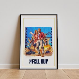 The Fall Guy Movie Poster, Classic Movie Wall Art, Vintage Art Print, Home Decor, Canvas Poster, Gift