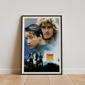 Point Break (1991) Movie Poster, Classic Movie Wall Art, Vintage Art Print, Home Decor, Canvas Poster, Gift