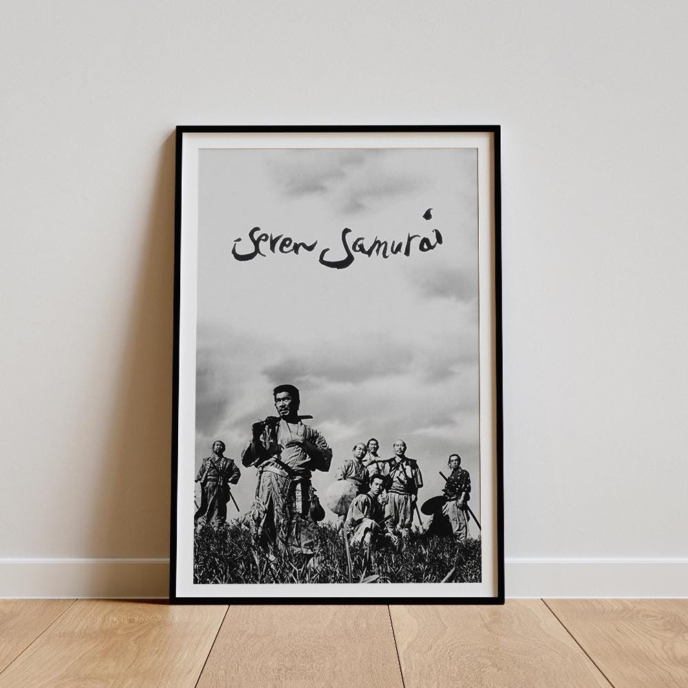 Seven samurai poster - Etsy 日本