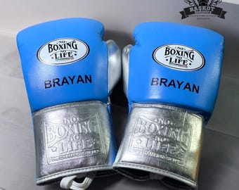 Gants de boxe personnalisés en cuir de vachette : Gants d'entraînement personnalisés