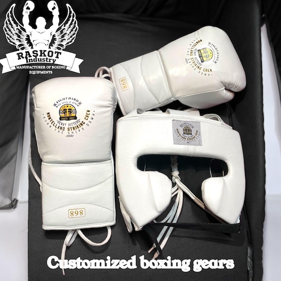 Custom Leather Boxing Set: Personalized Sparring Gear