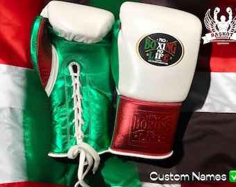 Personalisierte Boxhandschuhe aus Leder Mexikanischen Stil: Sparring & Training Personalisierte Boxhandschuhe für ihn