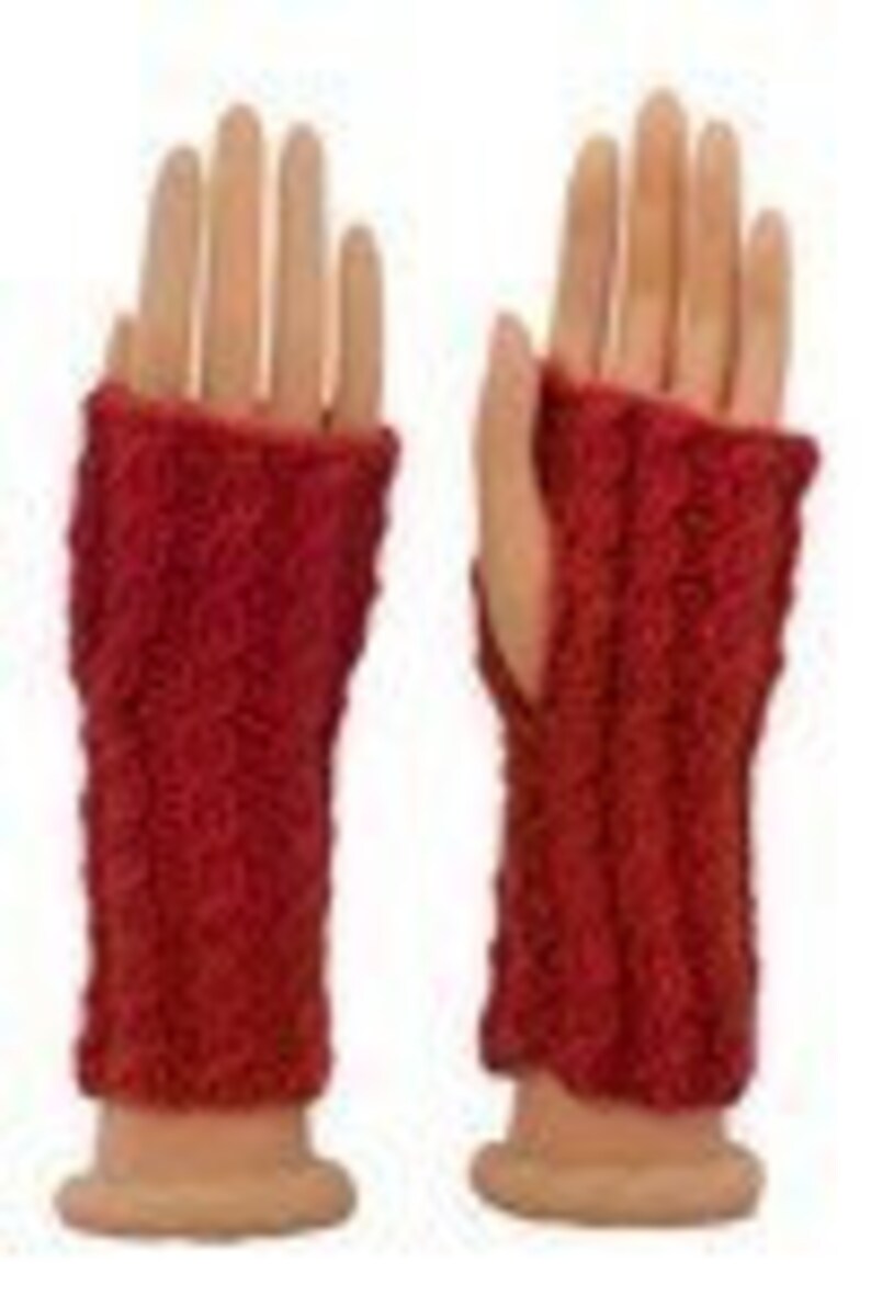 Easy Fingerless Gloves Two Ways Knitting Pattern PDF image 2