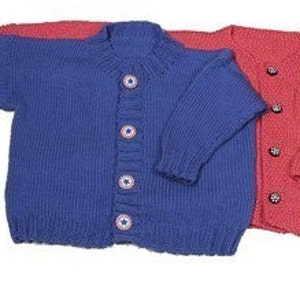 Easy Child's Cardigan Knitting Pattern PDF image 1