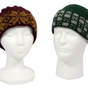 Easy Colorwork Fair Isle Hats - Knitting Pattern PDF