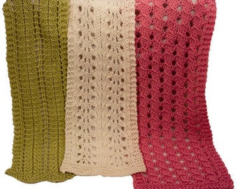 Barbara Ruth & Leona Easy Lace Scarves - Knitting Pattern PDF