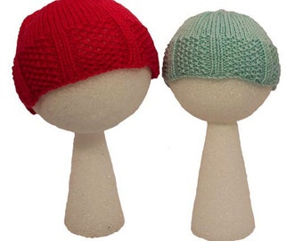 Baby and Child's Chestnut Hill Gansey Hat - Knitting Pattern PDF