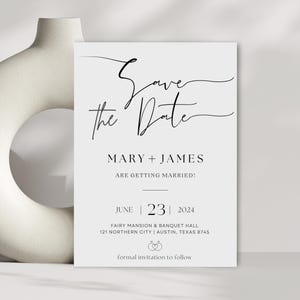 Save the Date Text Invitation, Save The Date Digital Template, Text Message, Instant Download Electronic Save The Date Printable Invite File