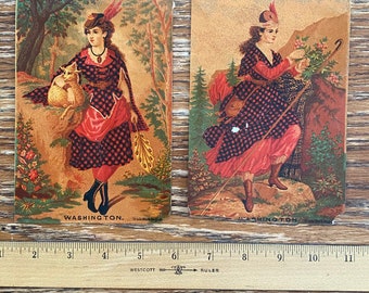 Victorian Women Print Artwork - Set of 2