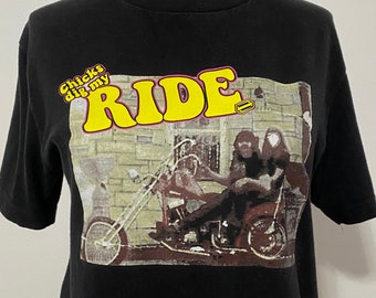 Retro Chicks Dig My Ride Tee. Men’s Sz S