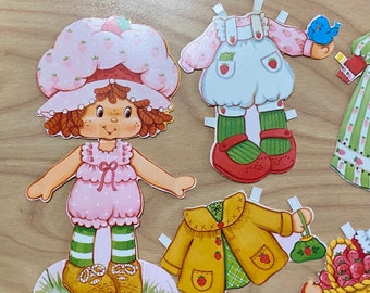 1984 Strawberry Shortcake Paper Doll