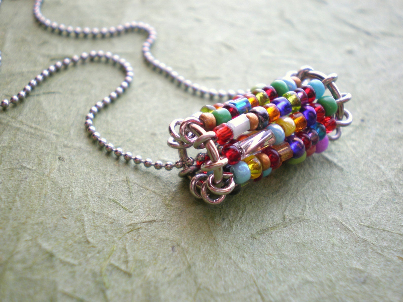Tunnel Vision Multicolor Necklace 6 Etsy