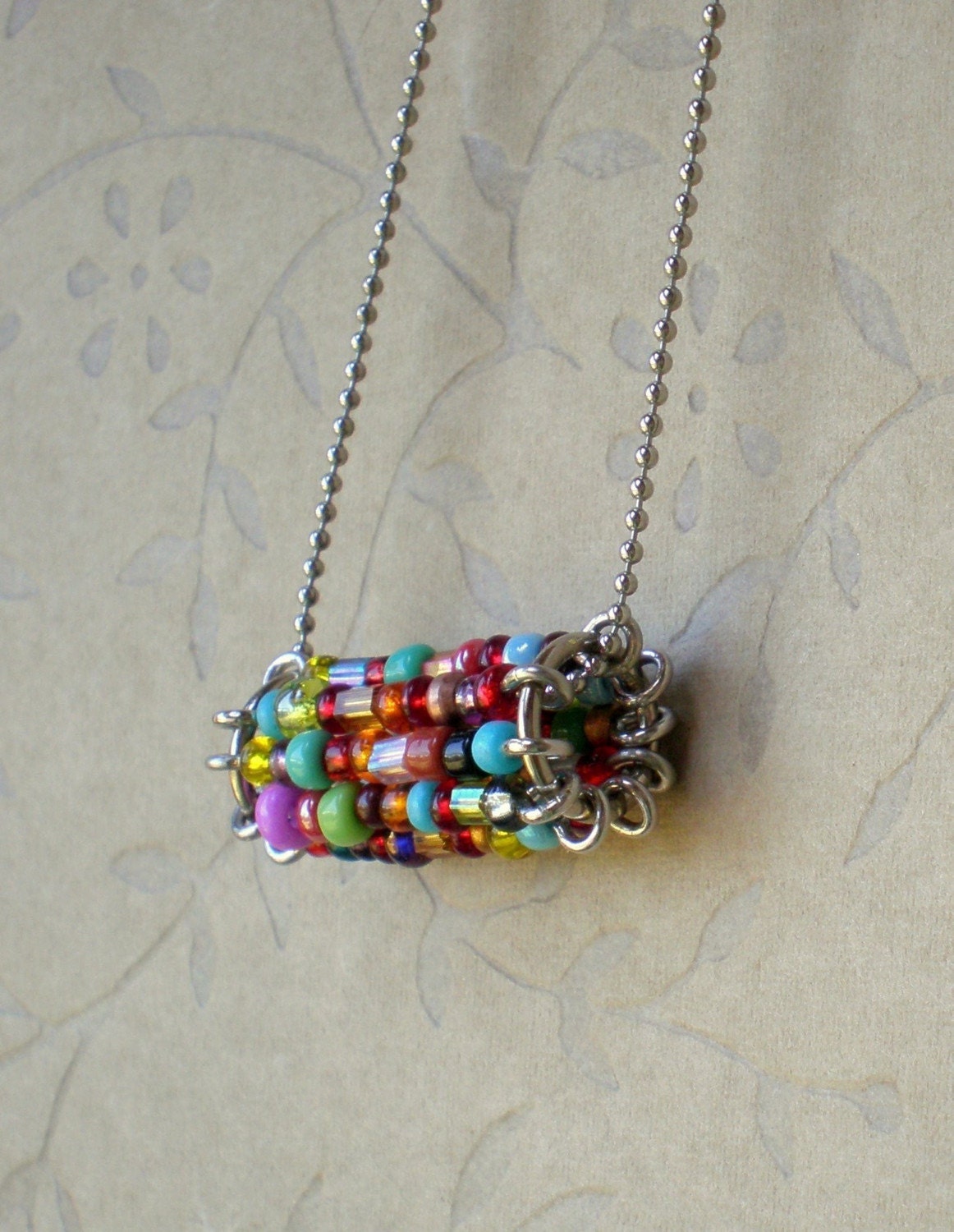 Tunnel Vision Multicolor Necklace 6 Etsy