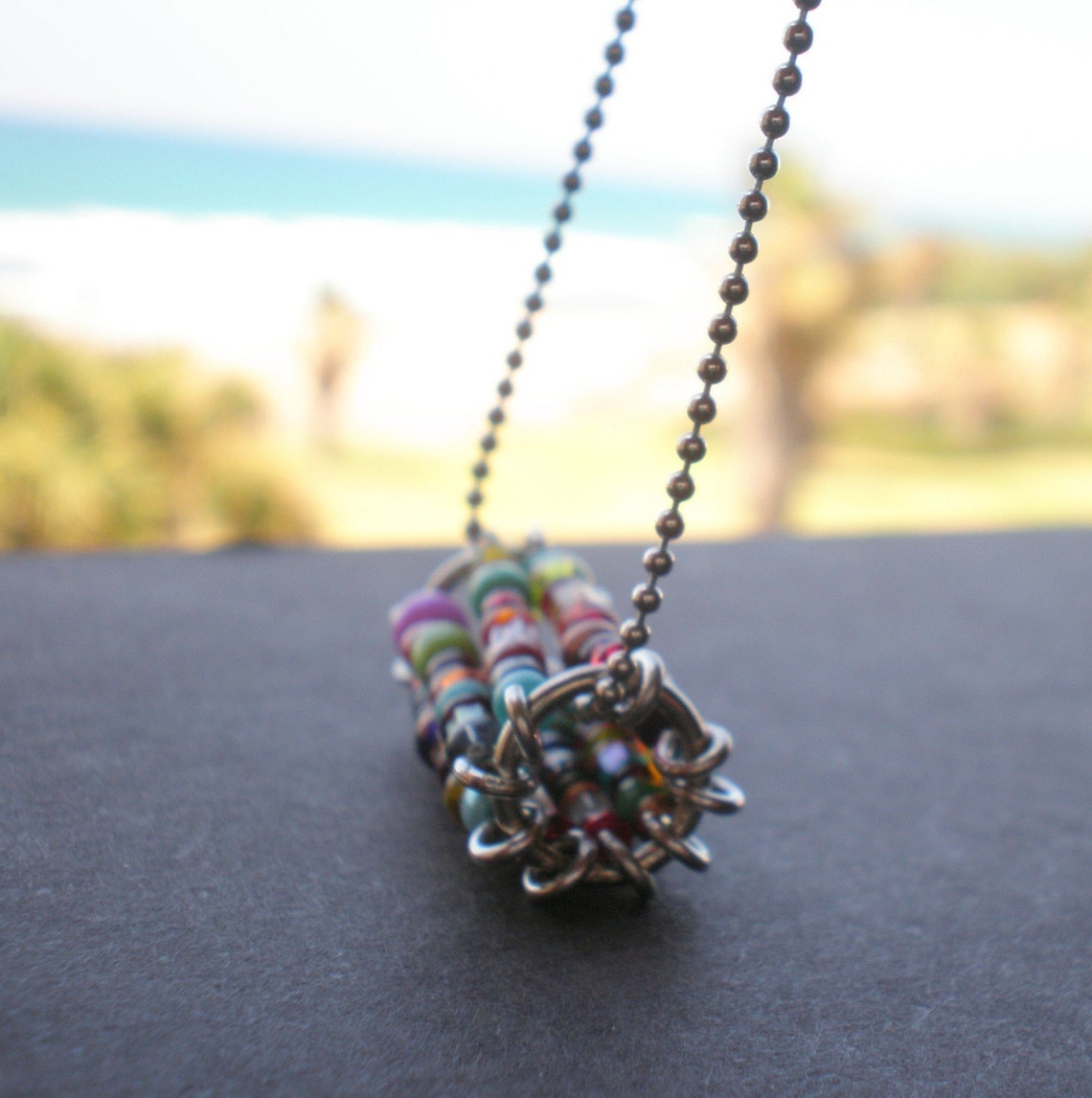 Tunnel Vision Multicolor Necklace 6 Etsy