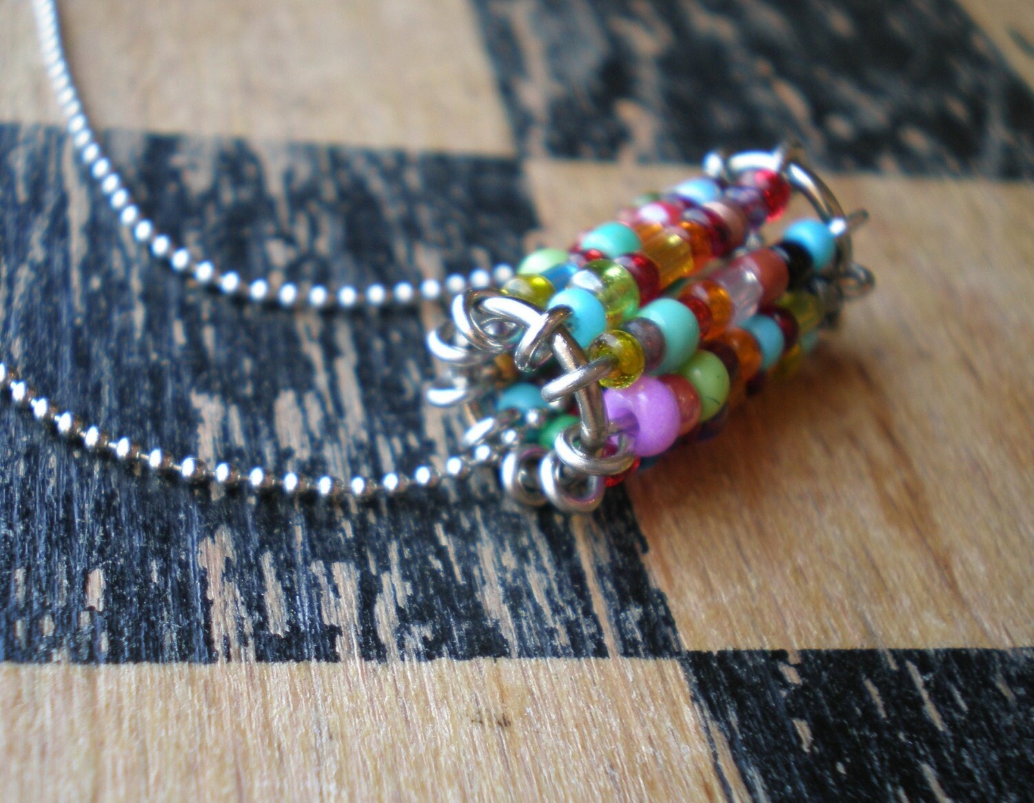 Tunnel Vision Multicolor Necklace 6 Etsy
