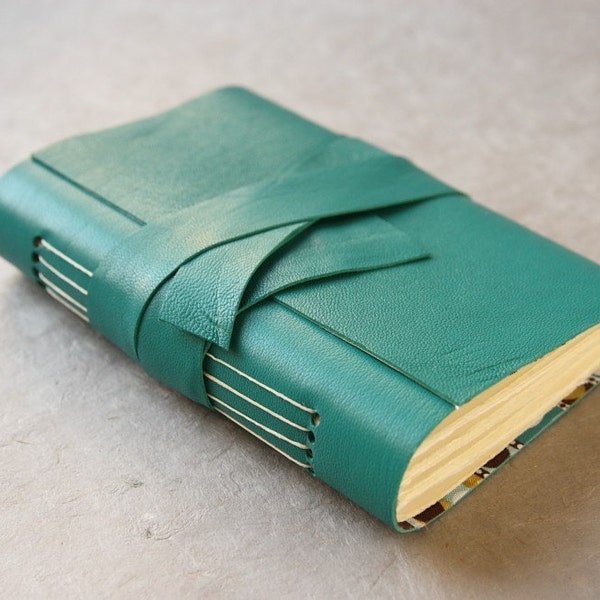 Teal Leather Journal or Sketchbook