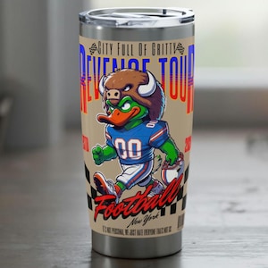 Buffalo New York Tumbler, kubek podróżny, prezent dla podróżnika, kubek przygodowy, pamiątka z Buffalo NY, prezent dla podróżnika z Buffalo, 20oz izolowany kubek