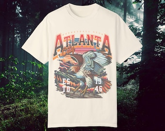 Vintage Atlanta Basketball Graphic Tee, Retro Distressed Unisex Shirt, Sports Fan Gift, Athletic Apparel, Streetwear Top