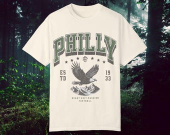 Philadelphia Football T-shirt, Football Sports Fan Tee, Game Day Shirt, Sports Apparel, Football Gift, Eagle Shirt