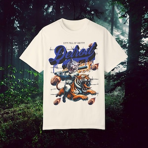 Camiseta gráfica de béisbol de Detroit: camiseta gráfica con colores cómodos, camiseta para fanáticos de los deportes, camiseta de estilo vintage, regalo para fanáticos del béisbol, camiseta de Detroit