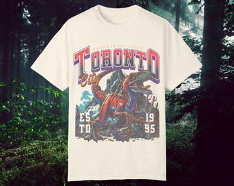 Vintage Toronto Raptors Graphic Tee: Distressed Basketball T-Shirt