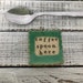 made to order Stamped Ceramic spoon rest -coffee spoon here -Trinket dish- stamped- gift- hostess- pottery- holder- coffee drinker- fun gift 