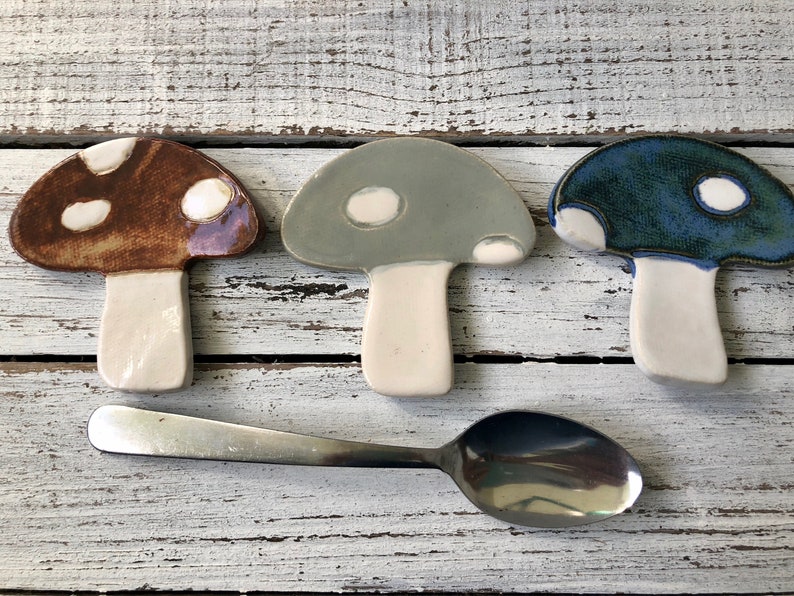 Made to Ordermushroom Coffee Spoon Rests favors trinket Etsy