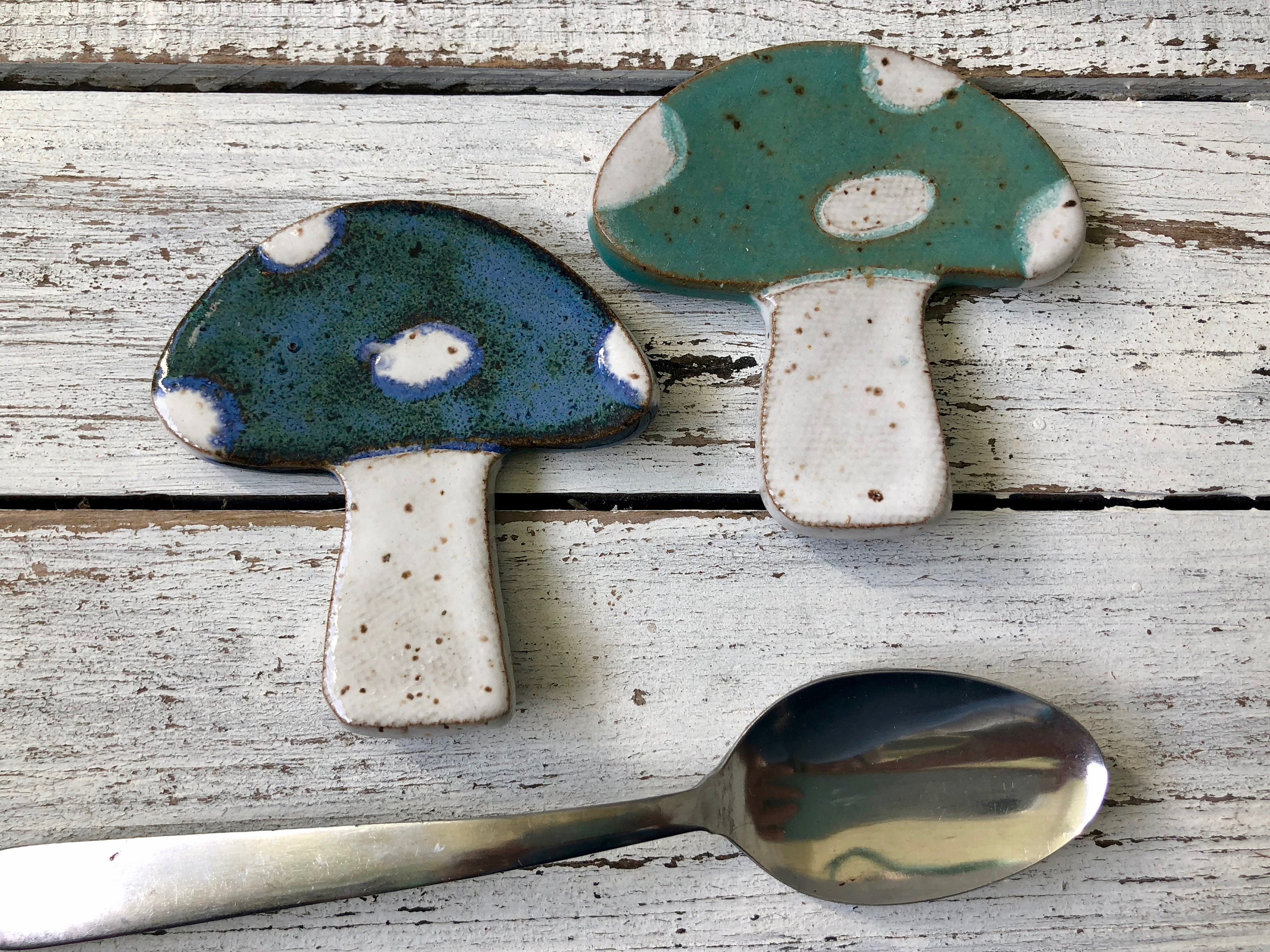 Made to Ordermushroom Coffee Spoon Rests favors trinket Etsy
