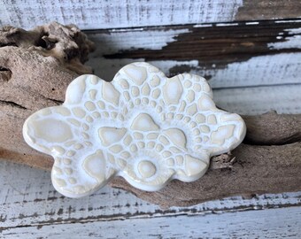 Made to order -Cloud Spoon Rest - Coffee spoon rest - pottery- Jewelry Dish- Soap Dish- Ceramic clouds- tea bag rest- Kitchen Decor -trinket