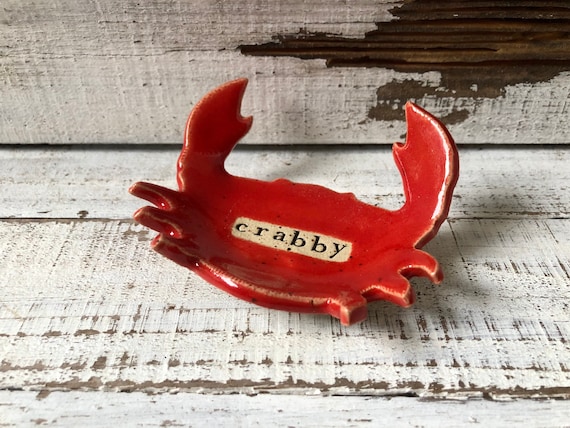 Ceramic Crab Coffee Spoon Rest Tea Bag Rest Candle Holder Ring