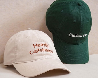 Personalized Embroidered Baseball  Hat, Custom Text Trucker  Hat, Gift for family and groups