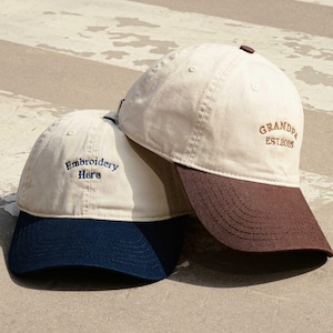 Custom Text Embroidered Hat, Vintage Style Trucker Hat, Retro Baseball hat, Personalized hat, Gift for New Mom And Dad, Unisex Baseball Hat.